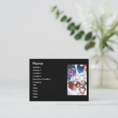 Modèle en verre de carte de visite d'aquarelle de (Debout devant)