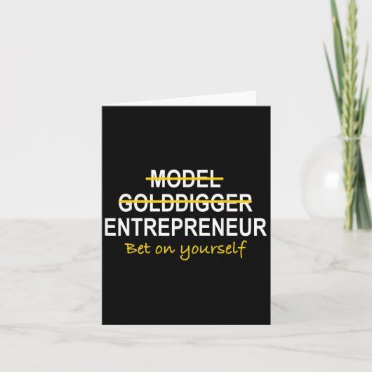 Modèle Entrepreneur Golddigger Motivationnel (Devant)