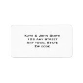 modèle étiquette de adresse (Devant)