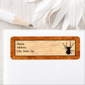 Modèle Étiquette de adresse Black Spider (En situation)