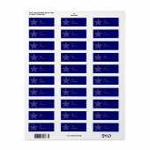 Modèle Étiquette de adresse Gold Star (Feuille entière)