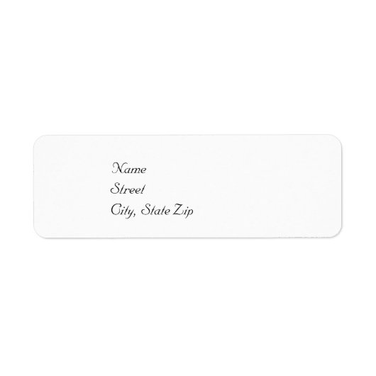 Modèle Étiquette de adresse mariage (Devant)