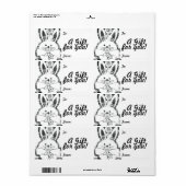 Modèle Étiquette de balise cadeau vers/depuis pers (Feuille entière)