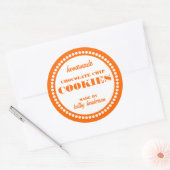 Modèle Étiquette de biscuits à base de chocolat ro (Enveloppe)