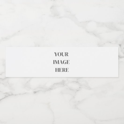 Modèle Étiquette de bouteille d'eau vierge (Étiquettes simples)