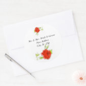 Modèle Étiquette de messagerie de mariée et de mar (Enveloppe)