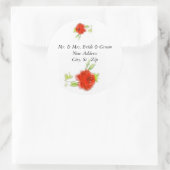 Modèle Étiquette de messagerie de mariée et de mar (Sac)