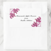 Modèle étiquette de produits maison - autocollants (Sac)