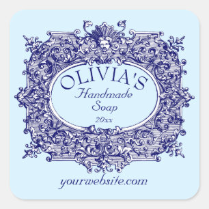 Modèle Étiquette de savon Rococo Cartouche Baroque