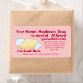 Modèle Étiquette de savon sur mesure (En situation)