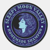 Modèle Étiquette de shampooing maison (Devant)