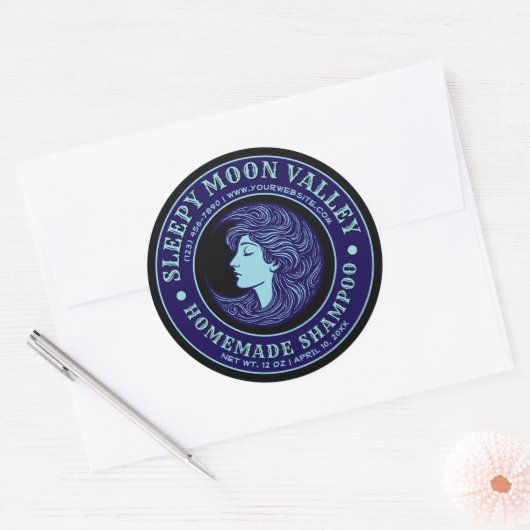 Modèle Étiquette de shampooing maison (Enveloppe)