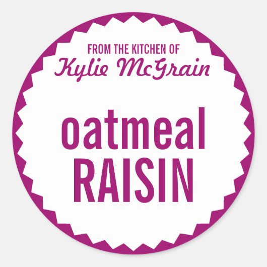 Modèle Étiquette de vente de biscuits Exchange (Devant)