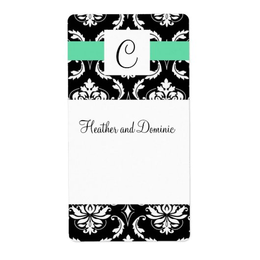 Modèle Étiquette de vin de mariage personnalisé (Devant)