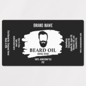 Modèle Étiquette d'huile de barbe paquet produit (Design 2)