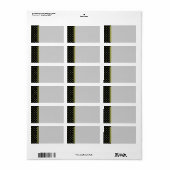 Modèle Étiquette Motif Gold Croix (Feuille entière)