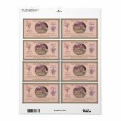 modèle étiquette savon (Feuille entière)