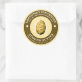 Modèle Étiquette vintage au beurre d'amande fait m (Sac)