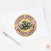 Modèle Étiquette vintage fait maison (Enveloppe)