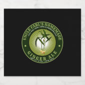 Modèle Étiquette vintage Ginger Ale fait maison (Étiquettes simples)