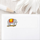 Modèle Étiquette vintage Toy Elephant (En situation)