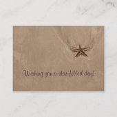 modèle Étoile-rempli de carte de profil de jour (Dos)