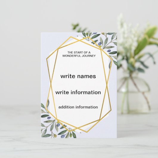 Modèle faire-part de mariage (Debout devant)