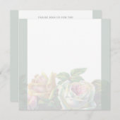 Modèle faire-part de mariage (Devant / Derrière)