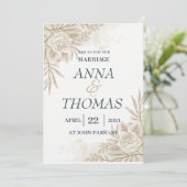 modèle faire-part de mariage (Debout devant)