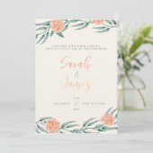 Modèle Faire-part de mariage aquarelle (Debout devant)