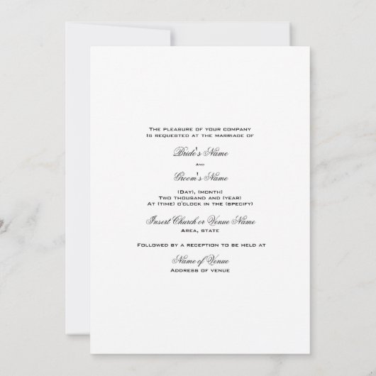 modèle Faire-part de mariage - Créez votre propre (Dos)