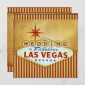 Modèle Faire-part de mariage de Las Vegas (Devant / Derrière)