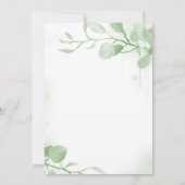 Modèle Faire-part de mariage de verdure (Dos)