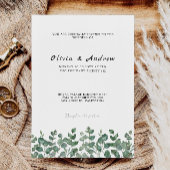 Modèle Faire-part de mariage de verdure