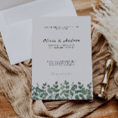 Modèle Faire-part de mariage de verdure