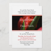 Modèle Faire-part de mariage floral (Devant / Derrière)