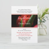 Modèle Faire-part de mariage floral (Debout devant)