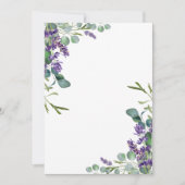 Modèle Faire-part de mariage Lavender Eucalyptus (Devant)