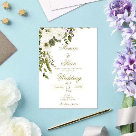 Modèle faire-part de mariage modifiable (Insitu (Mariage))