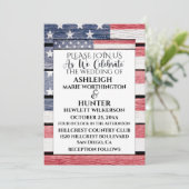 Modèle Faire-part de mariage patriotique (Debout devant)
