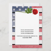 Modèle Faire-part de mariage patriotique (Dos)