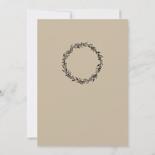 Modèle faire-part de mariage personnalisé Simple m (Dos)