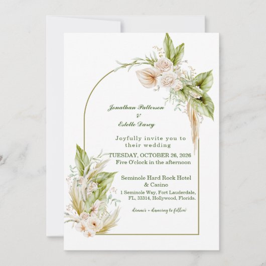 Modèle Faire-part de mariage précis (Devant)