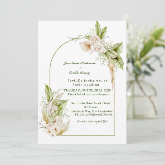 Modèle Faire-part de mariage précis (Debout devant)