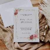 Modèle Faire-part de mariage rose