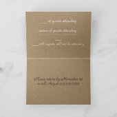 Modèle Faire-part de mariage RSVP (Intérieur)