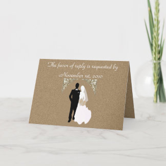 Modèle Faire-part de mariage RSVP