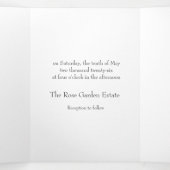 Modèle Faire-part de mariage Tri Fold (Intérieur au milieu)