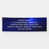 MODÈLE FAIT SUR COMMANDE BLEU GELÉ DE BANNIÈRE (Horizontal)