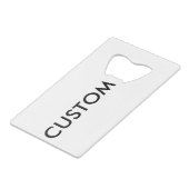 Modèle fait sur commande de blanc d'ouvreur de (Devant Angle)